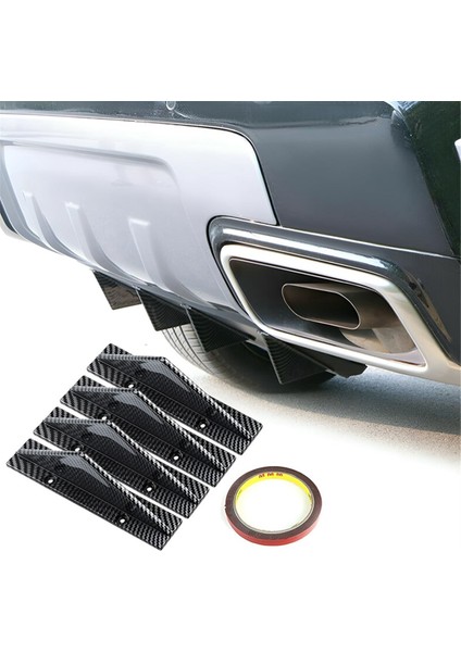 Araba Arka Alt Tampon Kanat Dudak Difüzör Arka Ayırıcı Dudak Kanat 4 Adet (Yurt Dışından) indirimleri