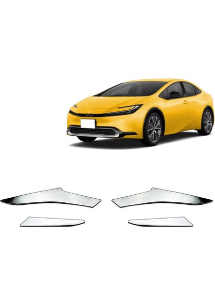 Araba Farları Kaş Şerit Dekorasyon Kapağı Trim Aksesuarları 4 Adet (Yurt Dışından)