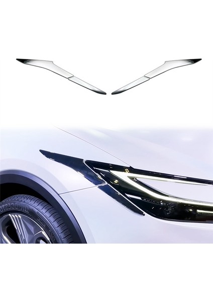 Araba Farları Kaş Şerit Dekorasyon Kapağı Trim Aksesuarları 4 Adet (Yurt Dışından) indirimleri