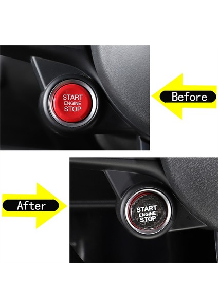 Araba Başlat Durdur Motor Düğmesi Kapağı Döşeme 17-20 Siyah (Yurt Dışından) fırsatları