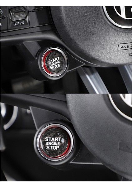 Araba Başlat Durdur Motor Düğmesi Kapağı Döşeme 17-20 Siyah (Yurt Dışından) indirimleri