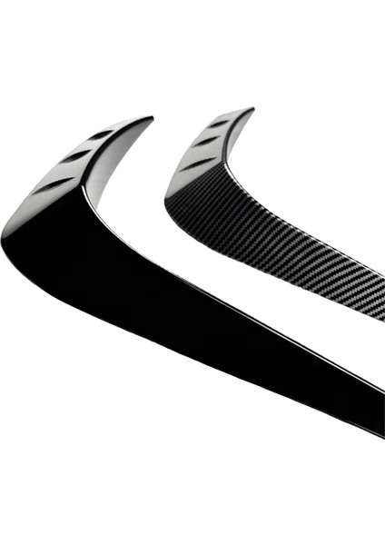 Araba Ön Tampon Dudak Ayırıcı Spoiler Şeritleri Parlak Siyah (Yurt Dışından) modelleri