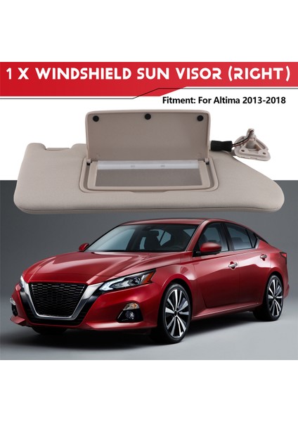 2013-2018 Sağ Yolcu Tarafı Için Bej Güneşlik (Yurt Dışından) indirimleri