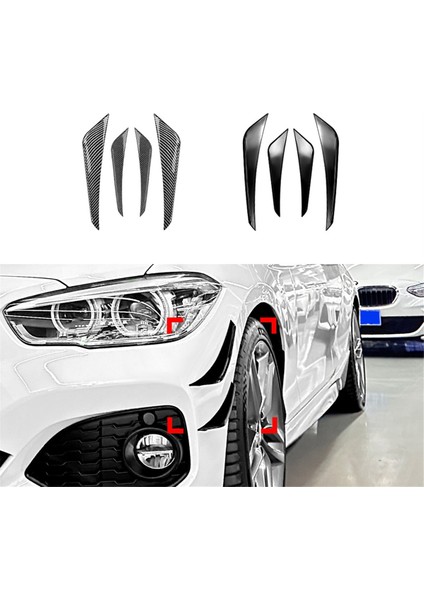 Araba Ön Tampon Dış Yan Ayırıcı Trim Parlak Siyah (Yurt Dışından) modelleri