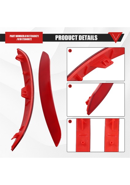 2 Serisi F45 F46 Yeni Arka Tampon Reflektör Işığı Için 1 Çift (Yurt Dışından) fırsatları