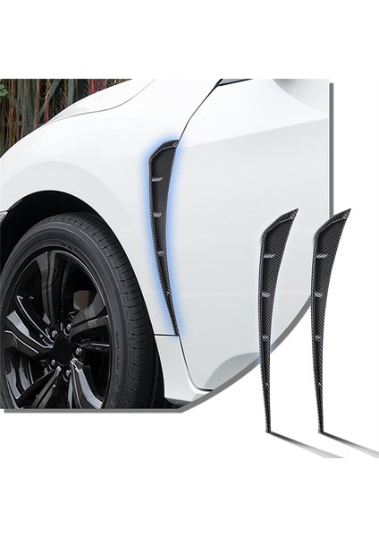Evrensel Araba Çamurluk Yan Havalandırma Dekoratif Çıkartmalarıabs Karbon Fiber (Yurt Dışından)