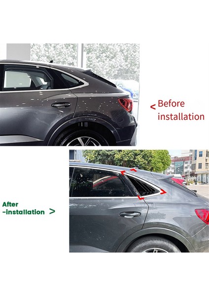 Karbon Fiber Desenli Araba Arka Cam Panjuru Yan Havalandırma Trimi (Yurt Dışından) indirimleri