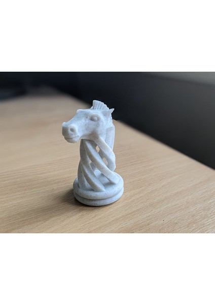 Spiral Satranç Seti - Alternatif Şövalye (Sadece Plastik Aparattır!!!) 3D