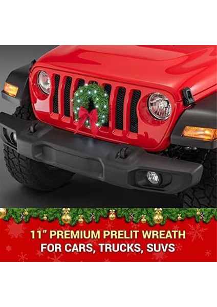 Araba Kamyon Suv LED Işık Dekorasyonu Için Araba Noel Çelengi (Yurt Dışından)