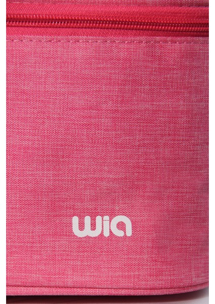 Isı Yalıtımlı Pembe Beslenme Çantası – Ayarlanabilir Omuz Askılı, Dayanıklı Kumaş, Yerli Üretim, 13x24x14 cm