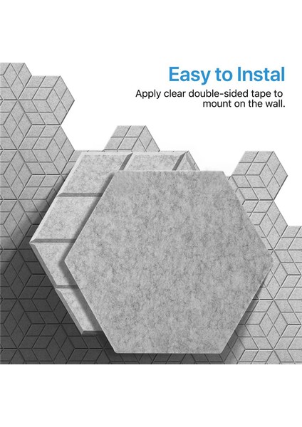 12 Paket Kendinden Yapışkanlı Akustik Ses Geçirmez Köpük Paneller, Gri (Yurt Dışından) modelleri