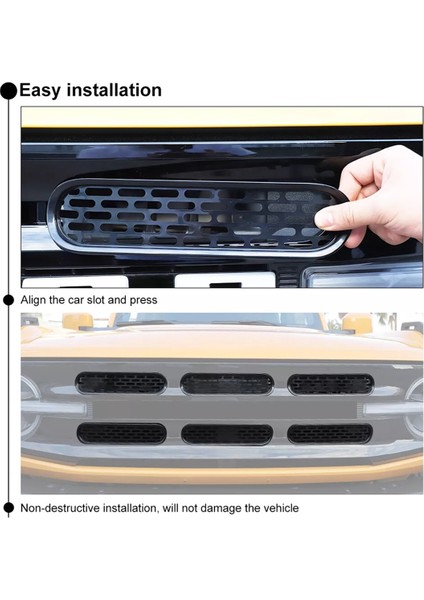 Araba Ön Tampon Radyatör Izgaraları Kapağı (Yurt Dışından) indirimleri