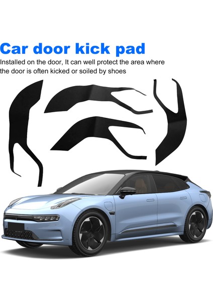 Zeekr 001 Süet Araba Kapı Tekme Pedi Kapı Paneli Koruyucu Pedi Siyah (Yurt Dışından) fırsatları