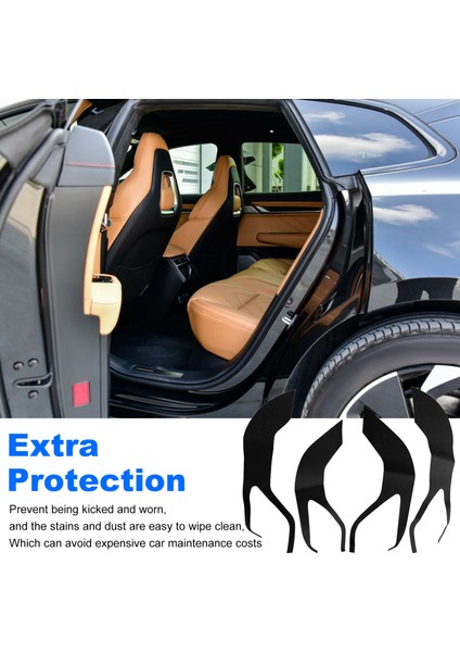 Zeekr 001 Süet Araba Kapı Tekme Pedi Kapı Paneli Koruyucu Pedi Siyah (Yurt Dışından) indirimleri