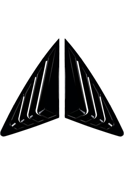 Araba Arka Cam Panjuru Yan Havalandırma Trimi Parlak Siyah Için (Yurt Dışından) fiyatları