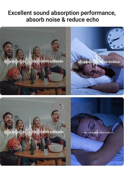 12 Paket Ses Geçirmez Paneller, Y Şeklinde Kendinden Yapışkanlı Akustik Duvar Panelleri (Yurt Dışından) indirimleri