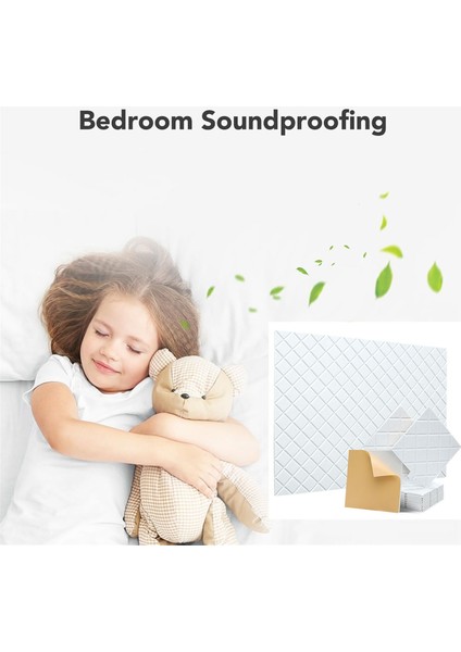 12 Paket Akustik Paneller, 12X12X0.4 Inç Ses Geçirmez Köpük Paneller, Beyaz (Yurt Dışından) fırsatları