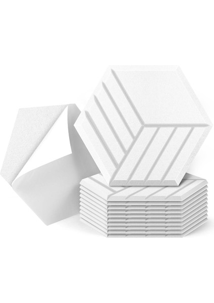 12 Adet Kendinden Yapışkanlı Akustik Panel, 14X12X0.4IN Emici Panel, A (Yurt Dışından)