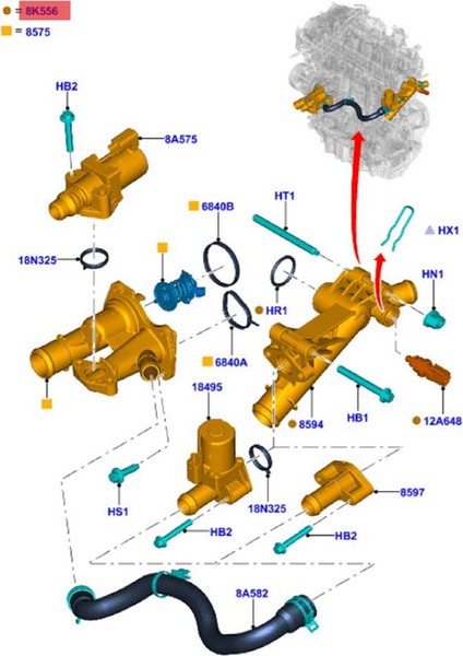 Mondeo Focus Için Araba Soğutma Suyu Termostatı Su Çıkış Konnektörü (Yurt Dışından) fırsatları