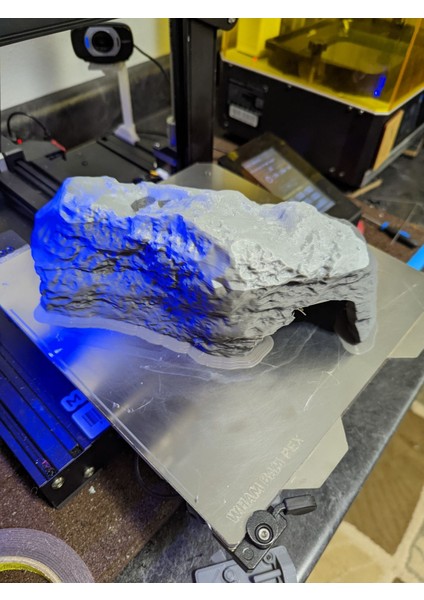 Sürüngenler Için Kaya Mağarası (Sadece Plastik Aparattır!!!) 3D modelleri