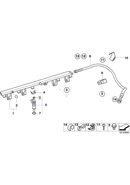 128I 2008-2012 325CI 2001-2006 Için 10 Adet O-Ring Yakıt Enjektörü (Yurt Dışından) fırsatları