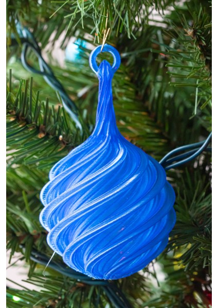 Kapalı Spiral Noel Süsü (Sadece Plastik Aparattır!!!) 3D fiyatları