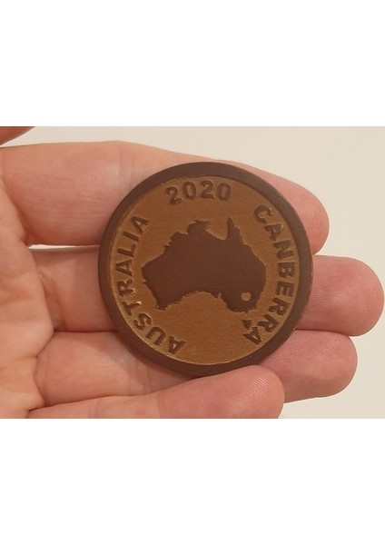 Qr Kodu ile Küçük Bakır Madeni Para 2020 (Sadece Plastik Aparattır!!!) 3D