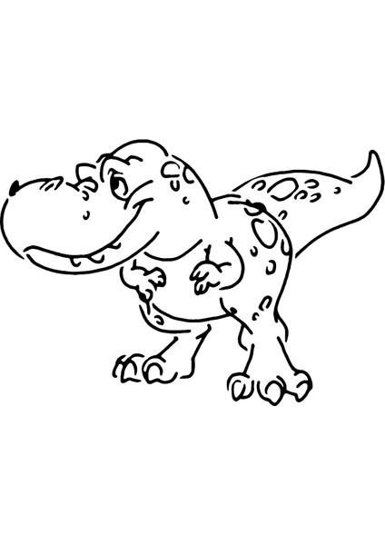 T-Rex Şablon 3 (Sadece Plastik Aparattır!!!) 3D