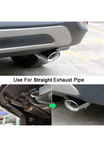 Araba Egzoz Borusu Modifikasyonu Kuyruk Boğazı Kuyruk Borusu Gümüş (Yurt Dışından) fırsatları