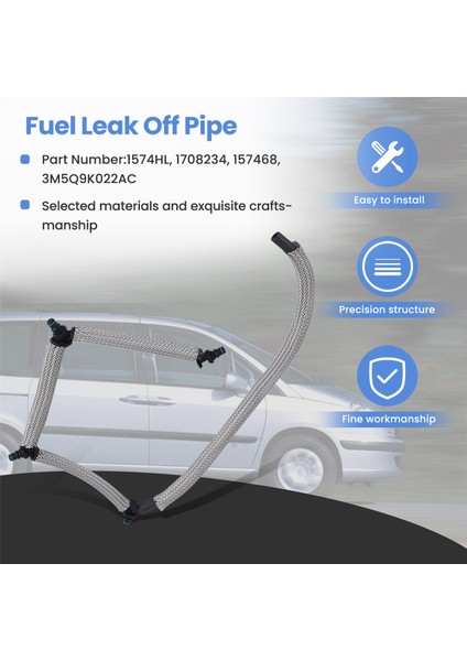 Yakıt Taşma Borusu Enjektör Hortumu Sızıntı Hattı 3M5Q9K022AC (Yurt Dışından) indirimleri