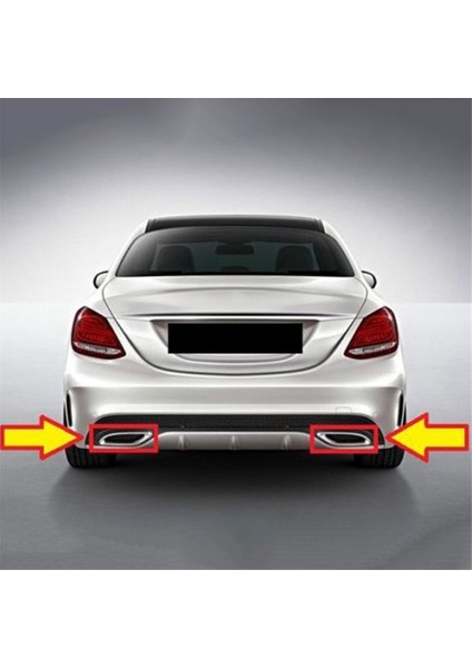 Araba Sol Arka Egzoz Borusu Döşeme A2058852221 Için (Yurt Dışından) indirimleri