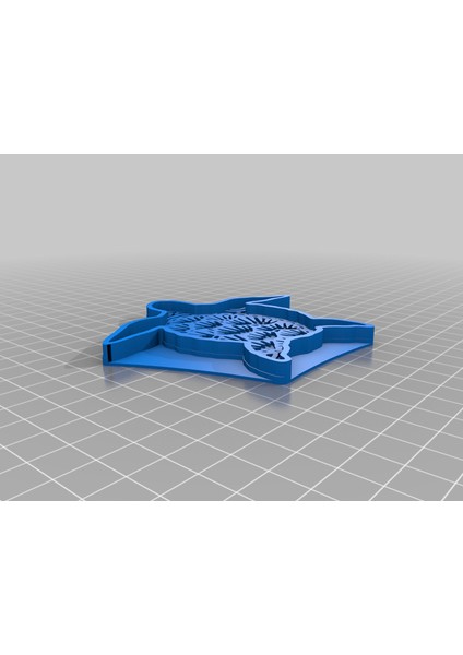Deniz Kaplumbağası Kurabiye Kesme (Sadece Plastik Aparattır!!!) 3D
