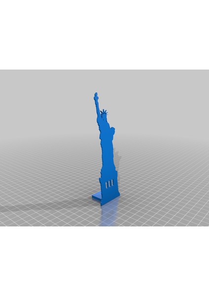 Özgürlük Heykeli Siluet (Sadece Plastik Aparattır!!!) 3D