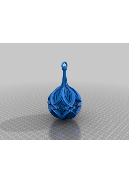 Çift Elmas Noel Topu (Sadece Plastik Aparattır!!!) 3D modelleri