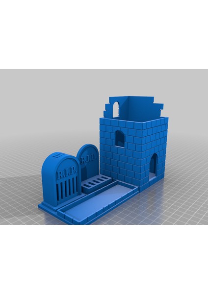 Mezarlık Masa Düzenleyici (Sadece Plastik Aparattır!!!) 3D