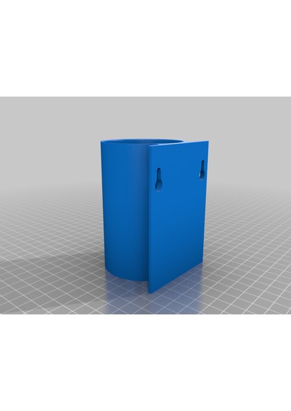 Duvara Monte Dixie Bardak Dispenseri (Kısa) (Sadece Plastik Aparattır!!!) 3D fiyatları