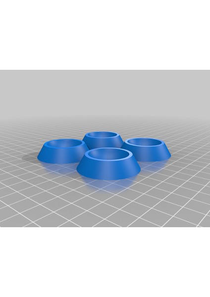 4 Mobilya Tekerlek Tıpası (Sadece Plastik Aparattır!!!) 3D