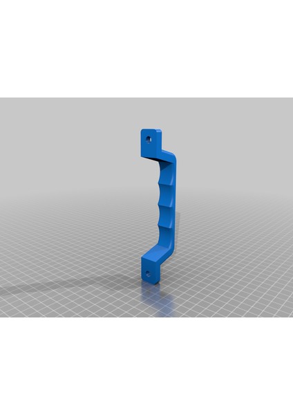 Havşa Delikli Evrensel Çekmece Kolu (Sadece Plastik Aparattır!!!) 3D