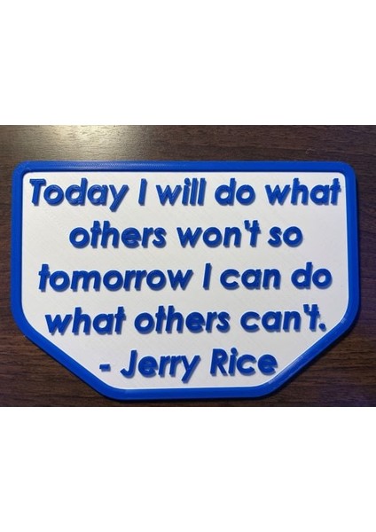 Jerry Rice Alıntı (Sadece Plastik Aparattır!!!) 3D