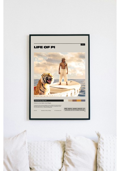 Lıfe Of Pı ( Pi'nin Yaşamı ) Film Posteri - Çerçeveli