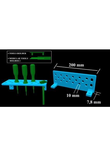 Alet Tutucu (Sadece Plastik Aparattır!!!) 3D