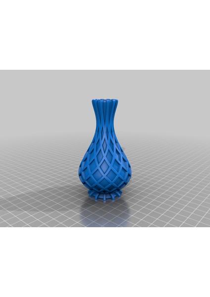 Çapraz Nervürlü Vazo (Sadece Plastik Aparattır!!!) 3D fiyatları