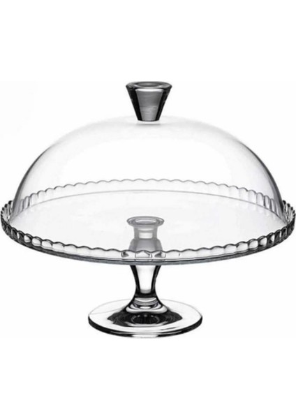 Patisseri Ayaklı Cam Kapaklı Kek Fanusu 2 Parça Şeffaf – 32,2 cm Çap, 26,25 cm Yükseklik, Sofra Sunumları için Şık ve Dayanıklı Tasarım fiyatları