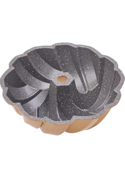 Alüminyum Döküm 26 cm Altın Renk Yanmaz Yapışmaz Kek Kalıbı – Modern ve Trend Tarifler için İdeal