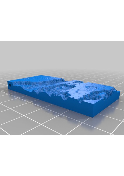 Mars- 'valles Marineris' Kolye Kolye (Sadece Plastik Aparattır!!!) 3D