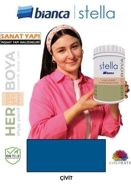 Stella Colorate X015 Su Bazlı Saf Akrilik Beyaz Boya – Tüm Yüzeyler İçin Dayanıklı ve Kolay Uygulama indirimleri