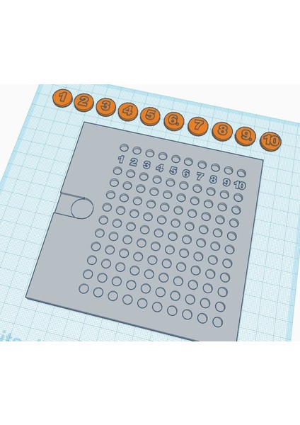 Montessori Çarpım Tahtası - Küçük Çarpım Tablosu (Sadece Plastik Aparattır!!!) 3D modelleri