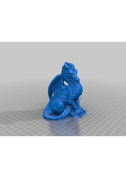 Ejderha Heykeli 1980'LER (Sadece Plastik Aparattır!!!) 3D