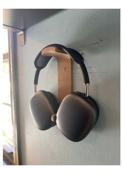 Airpods Max Duvar Askısı - Otomatik Uyku - Entegre Büyük Boy Mıknatıs (Sadece Plastik Aparattır!!!) 3D