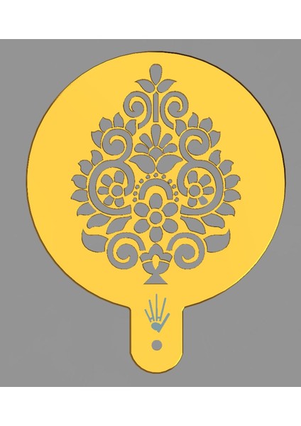 Ekmek / Kek Şablonu - Hindu 1 Tasarım (Sadece Plastik Aparattır!!!) 3D